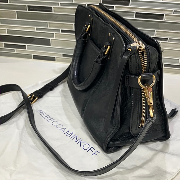 Rebecca Minkoff black leather handbag - Picture 6 of 9